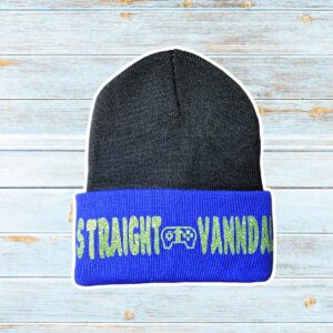 "Straight UP Vanndal" Beanie (Blue/Black)